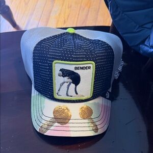 Goorin bros Ostrich bender Black and Gray Hat